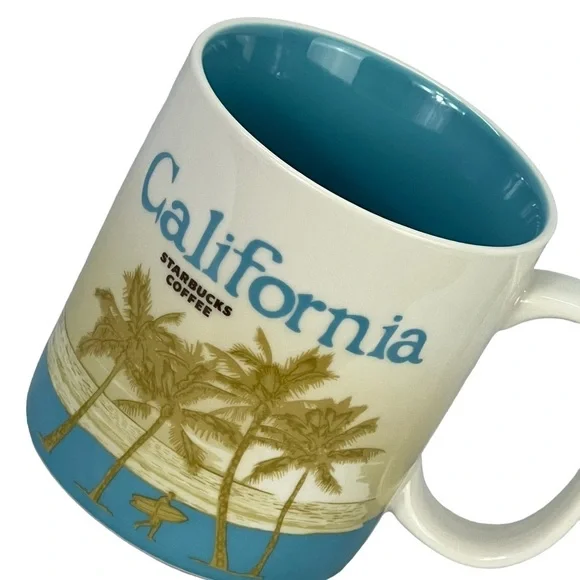 Starbucks | Dining | 209 Starbucks California Collectors Series Coffee Cup  Mug Blue Interior 6 Oz | Poshmark